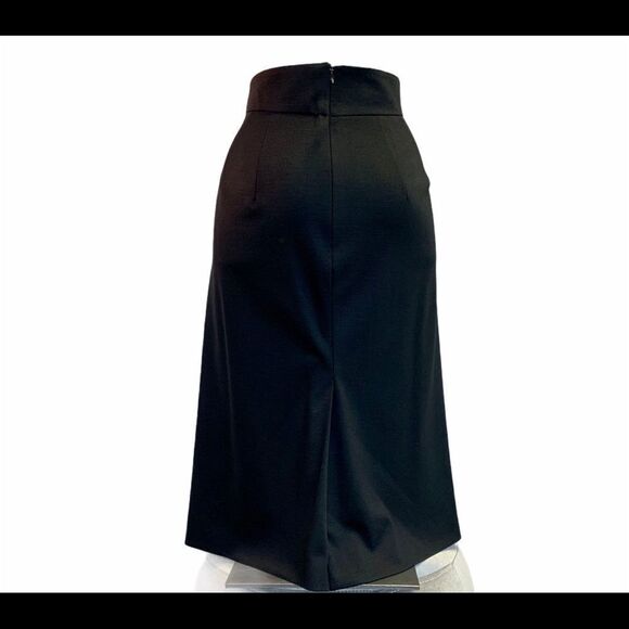 MOSCHINO NWOT Black Wool pencil skirt size 12 - Picture 3 of 8